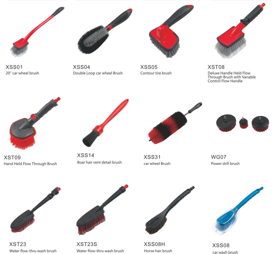 car wheel brush, car wash brush, car detailing brush