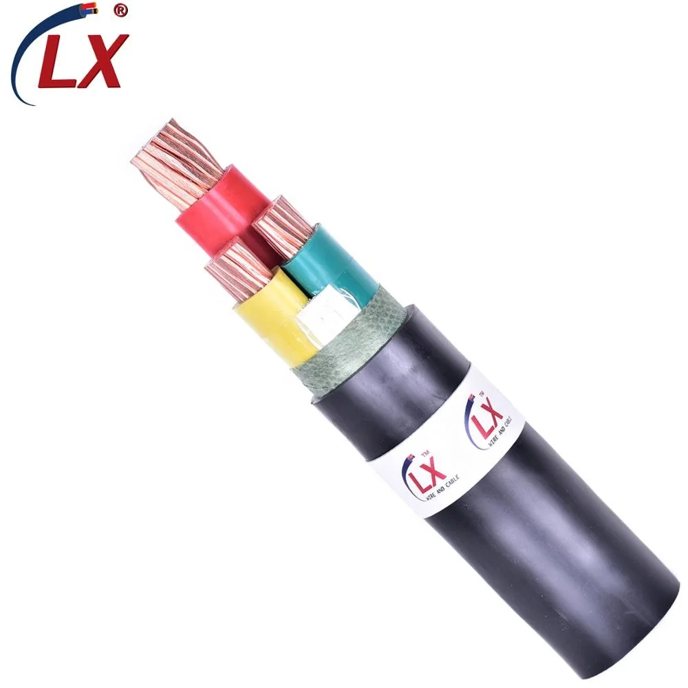 1KV 600V IEC Standard  Low Voltage 3  Stranded Copper Core Aerial Bundled Cable Power Supply ABC Cable with XLPE Insulation