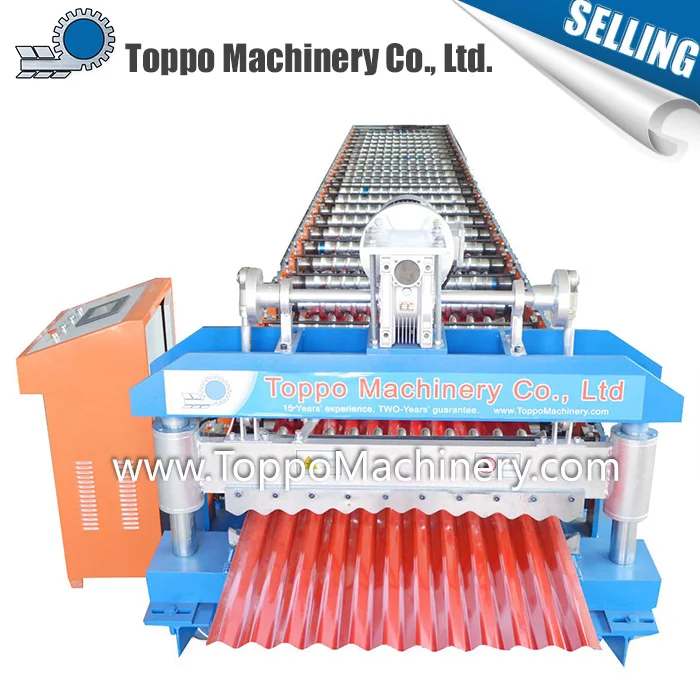Прочный конкурентоспособная цена гофрированного стального профиля roll forming machine