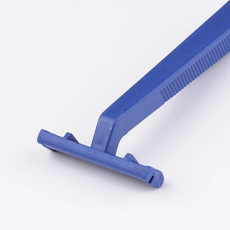 Профессиональный производитель, двухлезвие с фиксированной головкой, одноразовая бритва с пластиковой резиновой ручкой