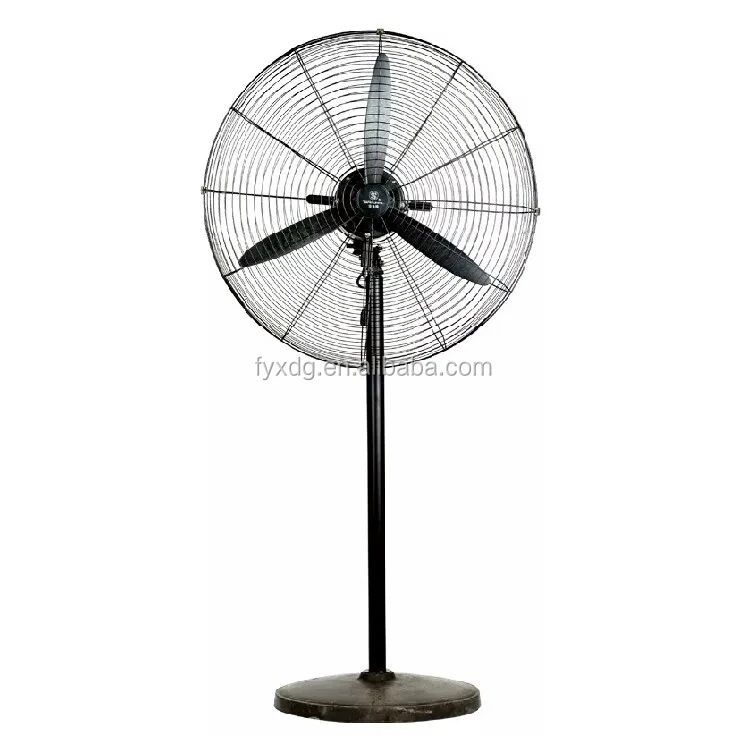 2024 Cool Stand Fan Big Air Adjustable Industrial Pedestal Three Blades Rechargeable Battery Solar Power Source Garage Plastic