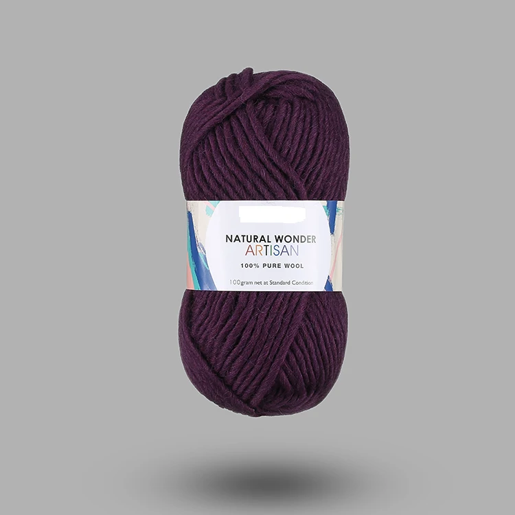 
Top Sale Solid Hand Knitting Wool Yarn in Ball 