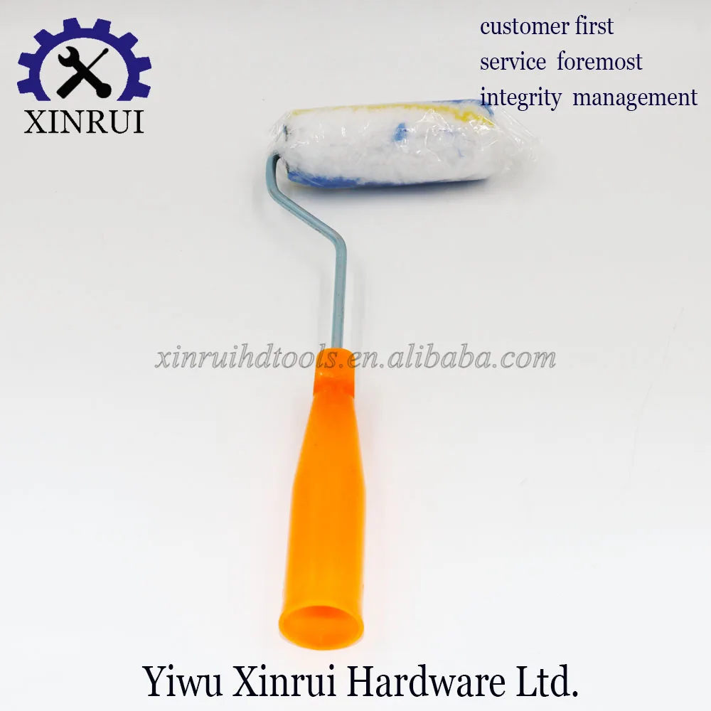 plastic handle adhesive Sheepskin industrial Wool Paint Roller Brush