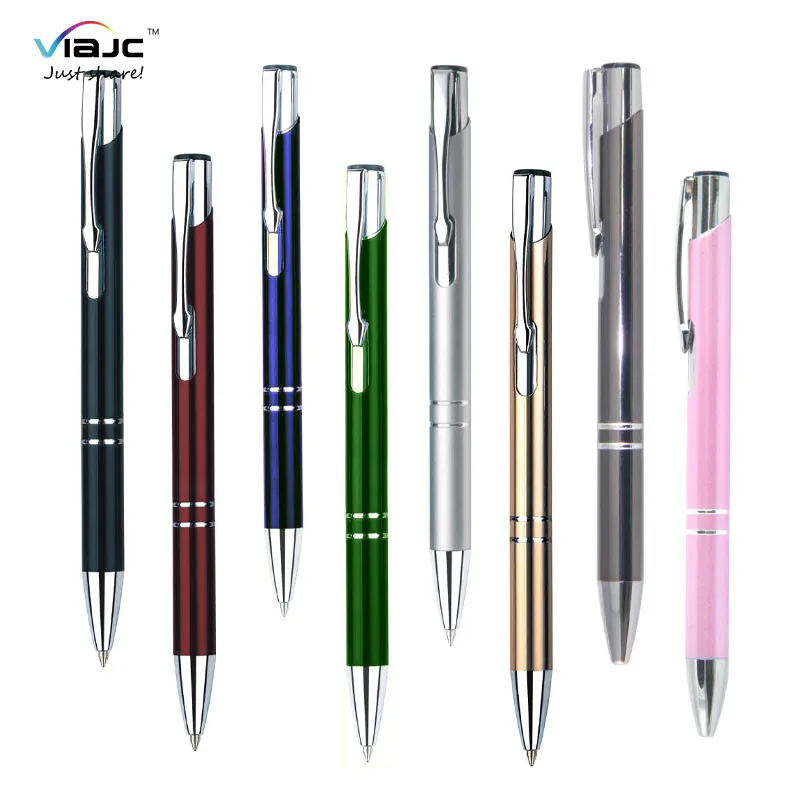 3d laser engraving logo fast dispatch aluminium metal ball pen high quality printable