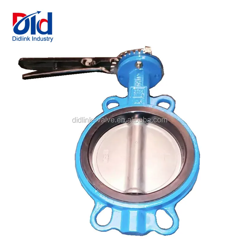 High Temperature Concentric Hand Lever Wafer Cast Iron Cad Drawing With Cheap Price Butterfly Valve For Cement
