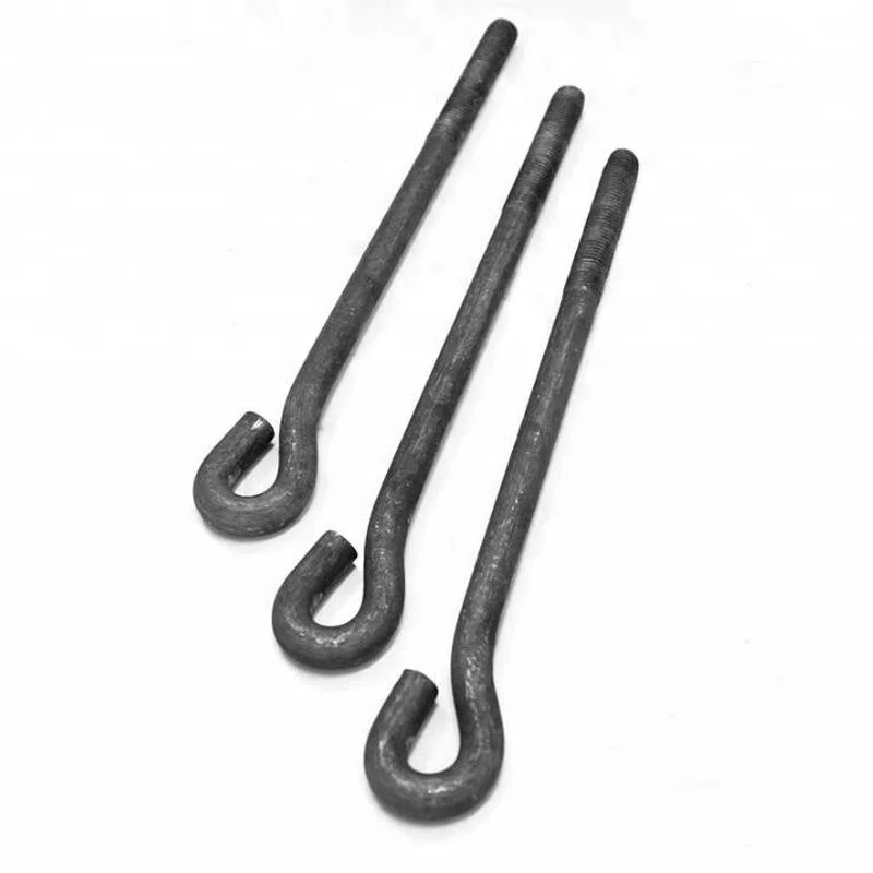 Grade 8.8 Professional Concrete Fixing Black Oxide Zinc Plated J Anchor Bolt
