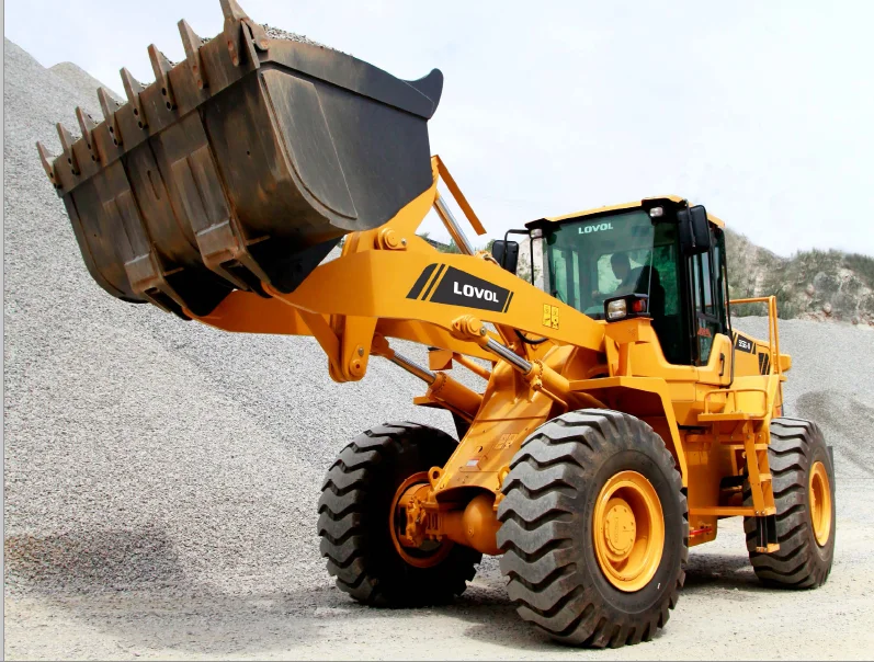 217hp Engine Heavy Duty 5 ton Wheel Loader 3cbm Bucket Front End Loaders LOVOL FL956F-II