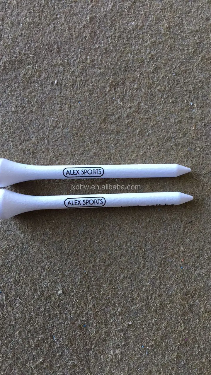 54MM logo printed wooden golf tees