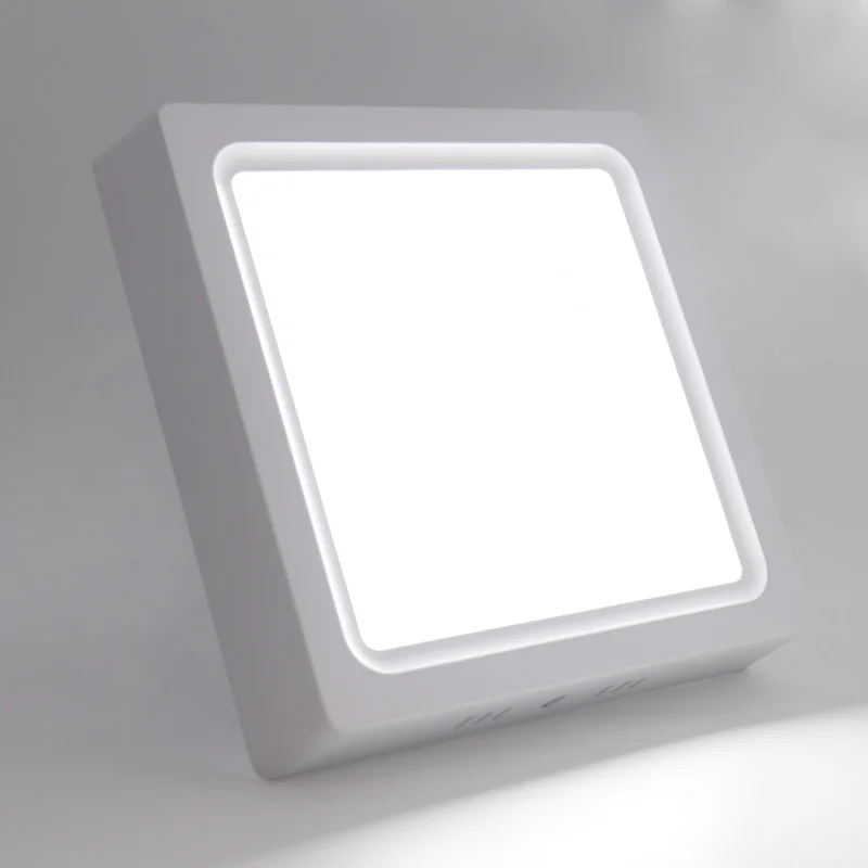 Keou new design Pure while Surface SMD Small 12watt square ceiling  led panel light 12w