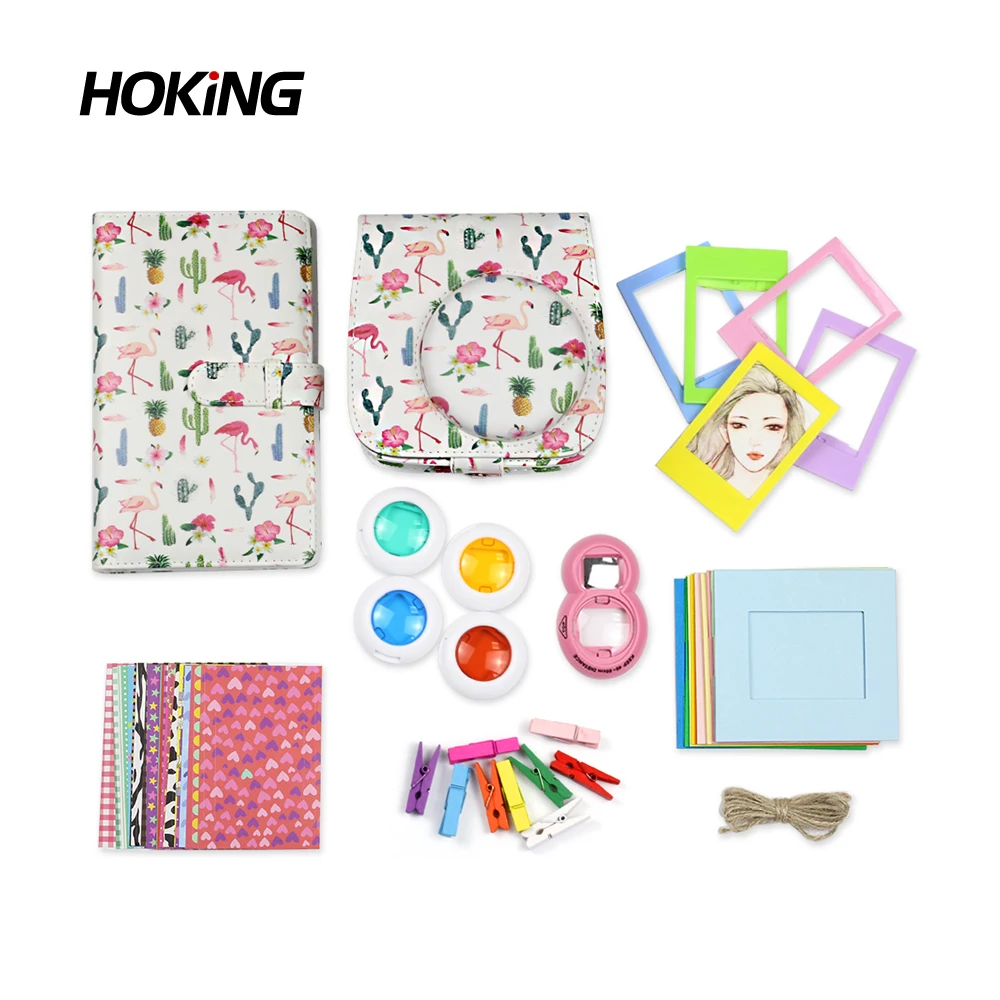 Fujifilm Instax Mini 8/8+/9 Camera 7 In 1 With Shoulder Strap Accessories Bundle