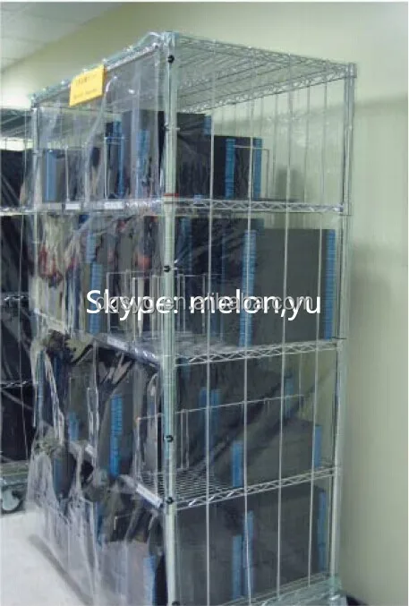 Chrome Security Cage Cart for SMT components