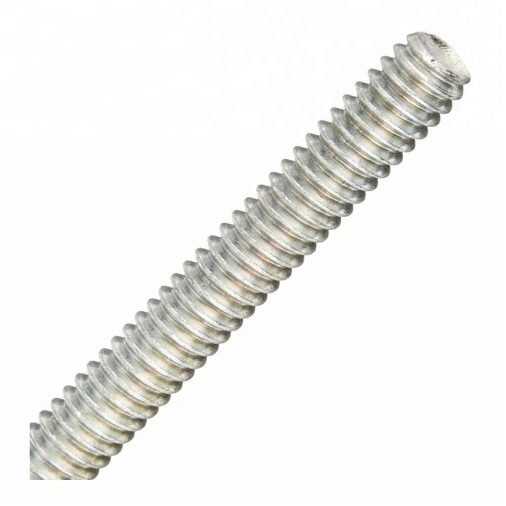 thread rod DIN975 high strength yellow zinc plated inch metric