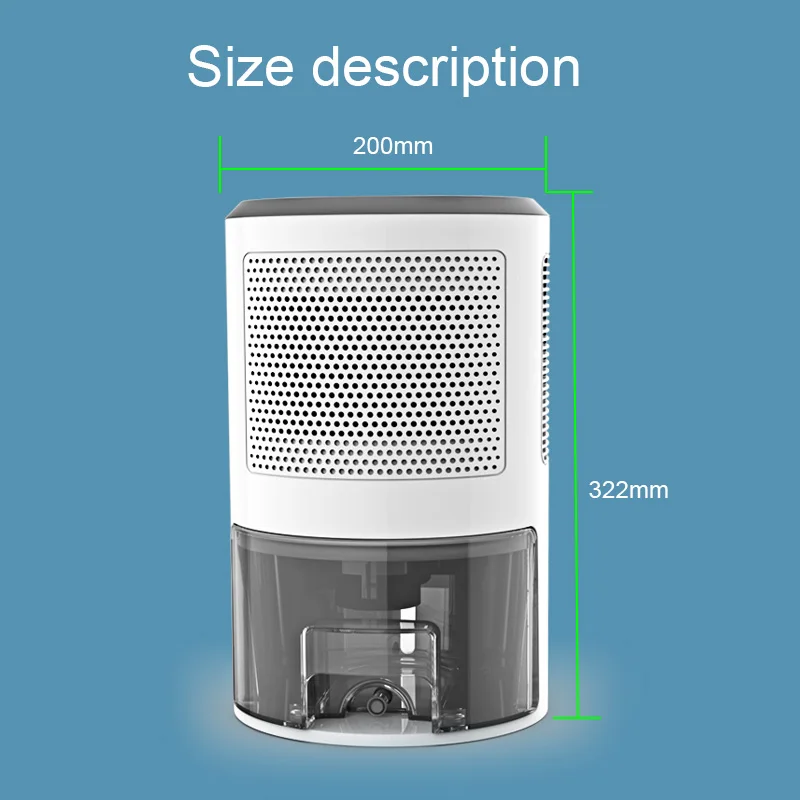 
2000ML Intelligent thermoelectric portable dry air home mini dehumidifier 