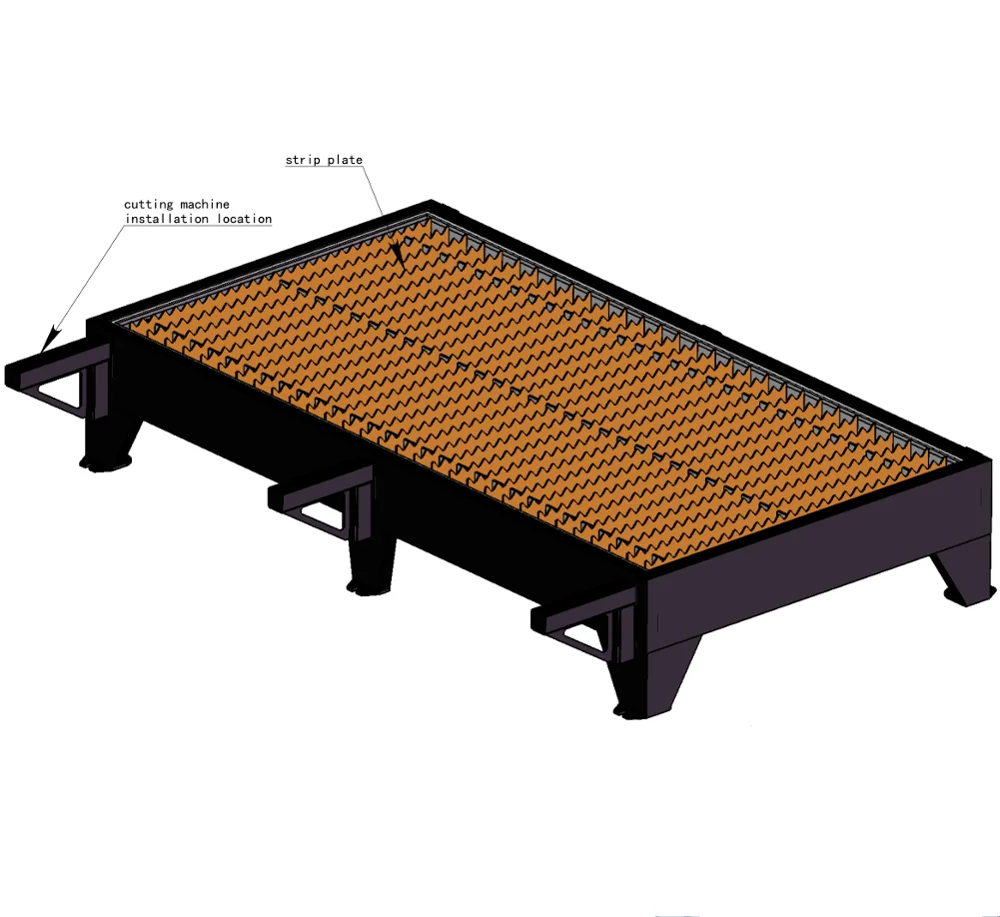 Cutting table for portable cnc cutting machine EHNC-1500W-J-3