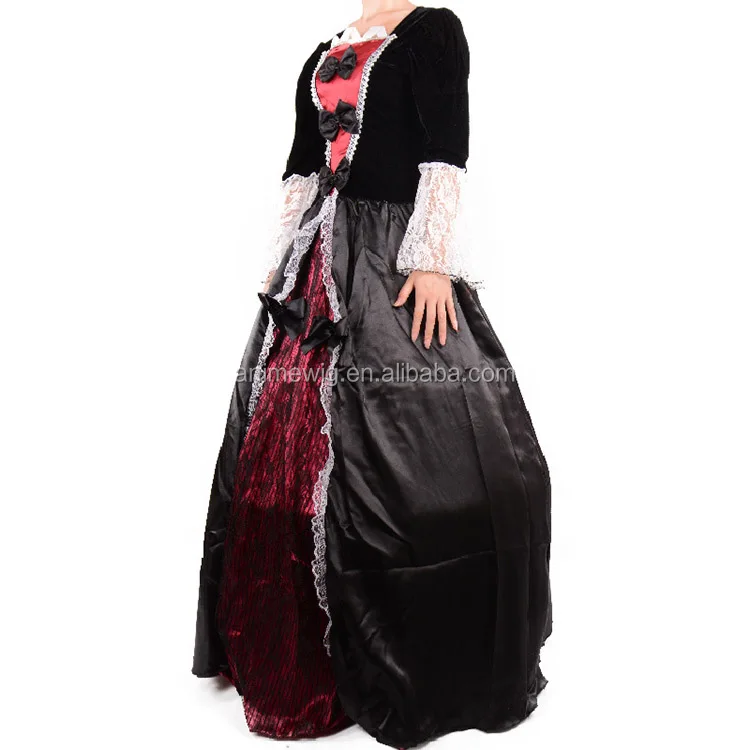 wholesale adult women Queen Of The Vampires halloween sexy fantasy black gothic lolita dress cosplay costume