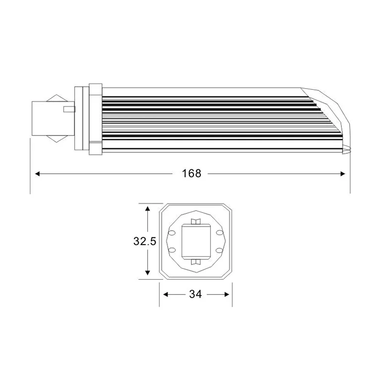 12w plc 2 pin led g24 lamp replace 26w g24d cfl
