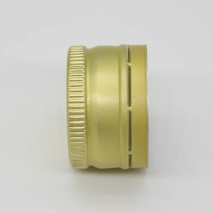 28mm Golden Theft-proofing Aluminum ROPP Cap Seal with PE Gasket