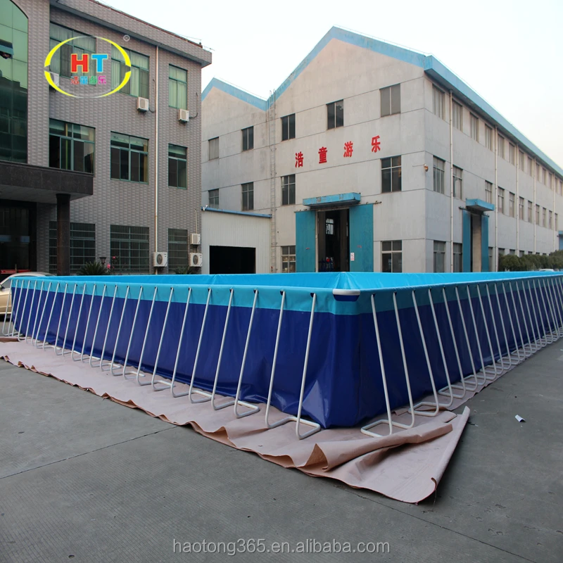 New Design Rectangular Pools Swimming Outdoor Metal Frame Pool Frame Swimming Pool For Adults