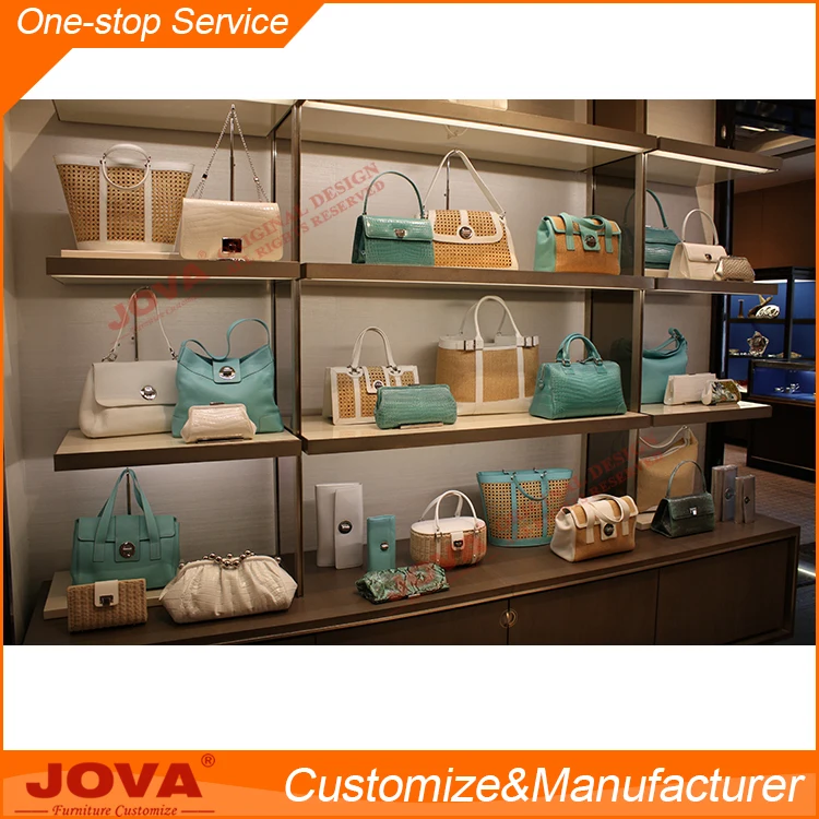 High quality purses handbags display cabinet handbag display shelf display rack