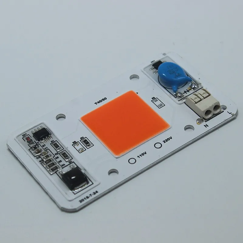 50W Driverless Solderless full spectrum LED COB chip Integrated Smart IC DIY diode