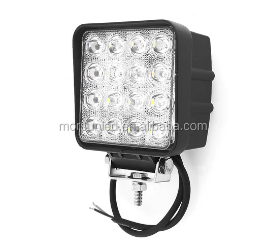 automobile spot 48W led work lamp, 4000 lumen offroad 48w led worklight, square 48w led working light