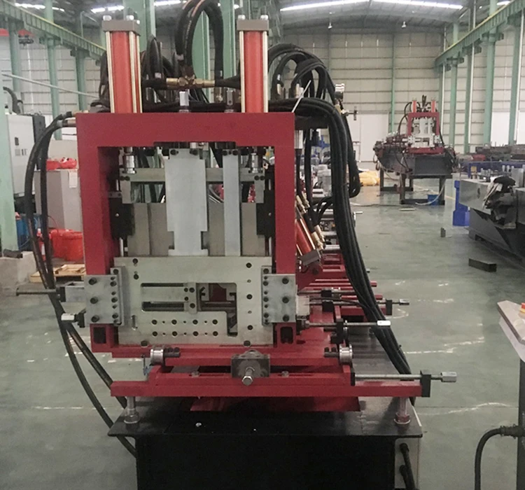 
Semi automatic interchange steel CZ purlin roll forming machine for building materials making 