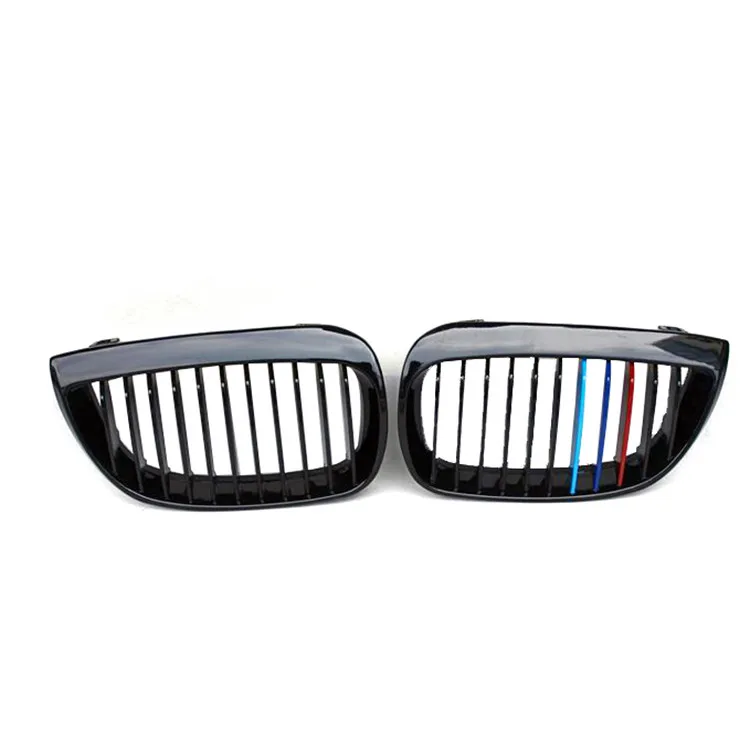 ABS material gloss M-tri color front kidney grill grille mesh For BMW 1 series e81 e87