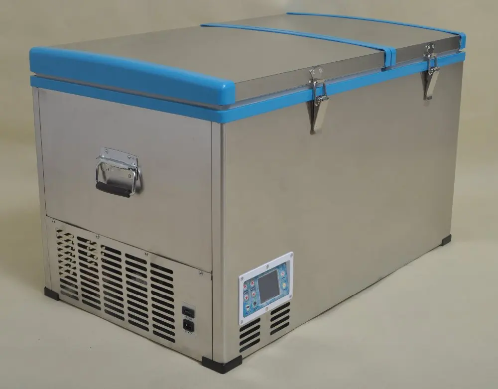 Автомобильный портативный 80L холодильник с морозильной камерой холодильник мини портативный солнечный автомобиль холодильник