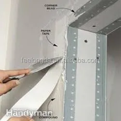 High Strenth and Water Tolerant Aluminum strip corners metal corner  paper tape