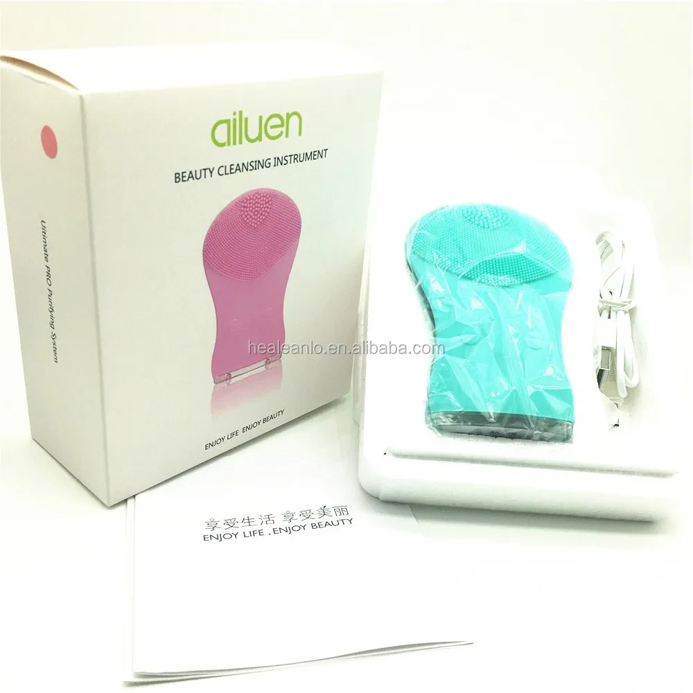 
Healeanlo hot sell new electric best sonic cleansing brush exfoliator machine reviews 