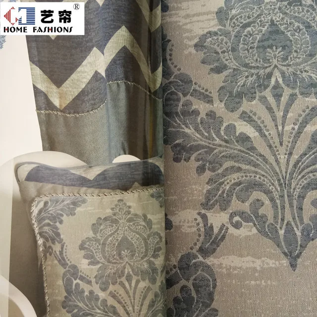 Newest Design Nice Pattern Jacquard Room Darkening Curtain for living room