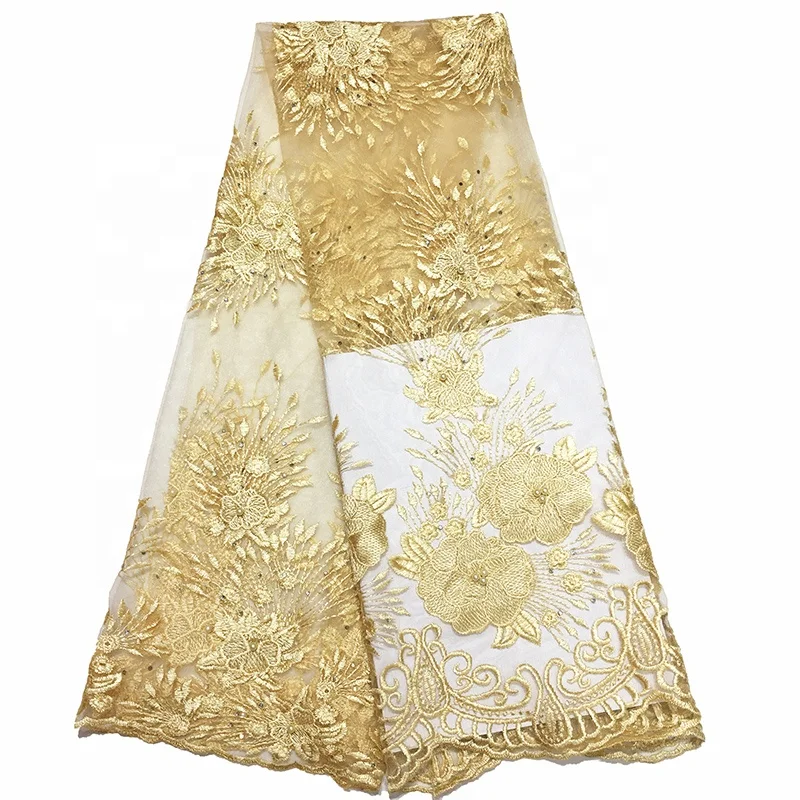 ghana bestway mesh african embroidered royal blue lace fabric