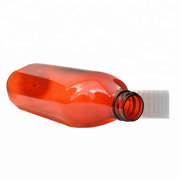 16oz Oval Child Resistant Caps Plastic Liquid Bottles
