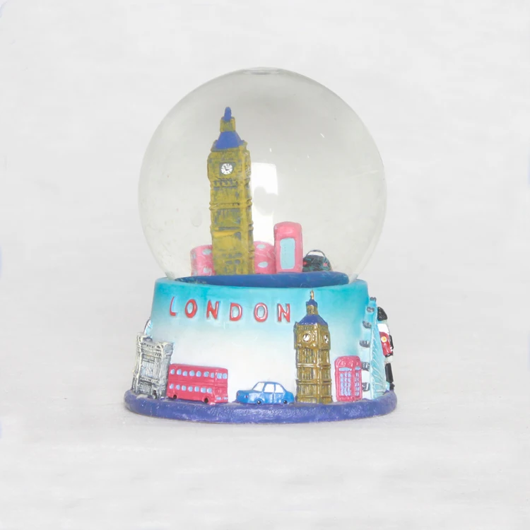 Customize personalized High quality Cheap Price Glass Snow Globes London architecture