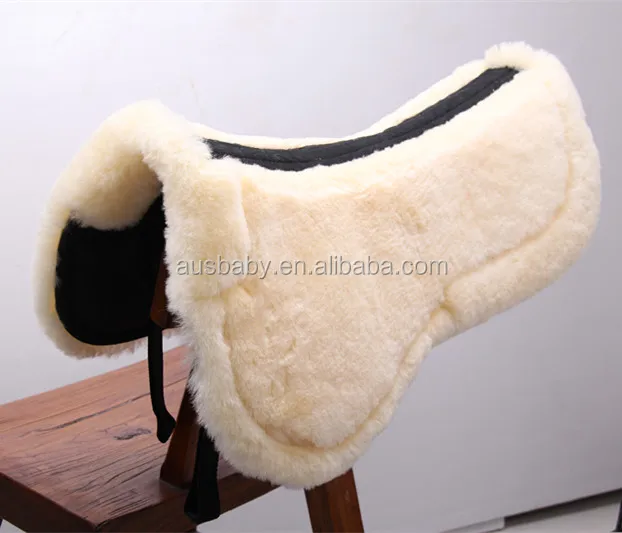 Genuine Merion lambskin horse saddle pad half pad numnah