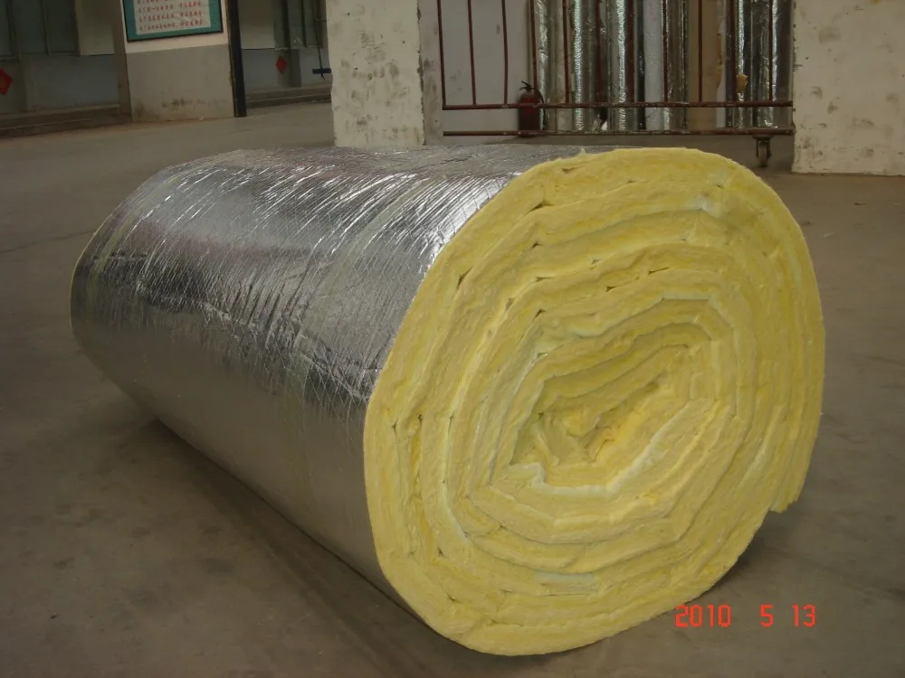 Soundproof   And   Fireproof   Heat Insulation    Fiber Glass Wool  Blanket Roll  For Wall Insulation