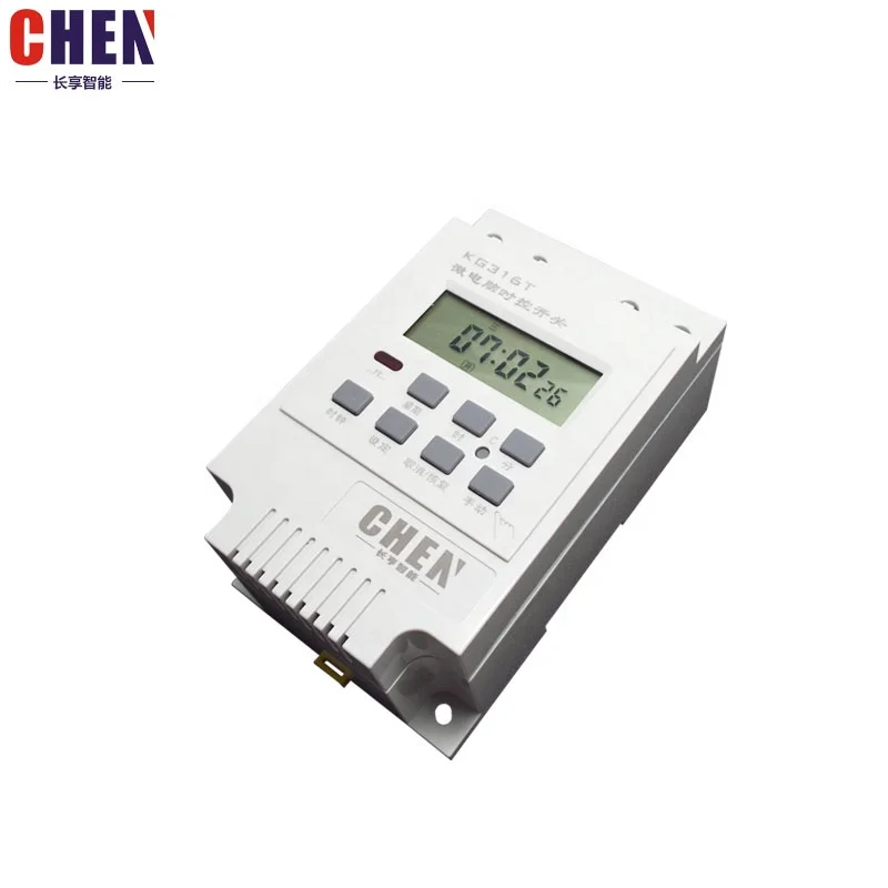 CHEN Timer Switch KG316T LCD Display Din Rail programmable timer controller with Transformer
