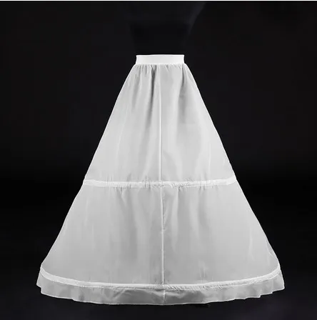 
A-Line 2 Hoops Wedding Dress Underskirt Crinoline Bridal Petticoat WF952 