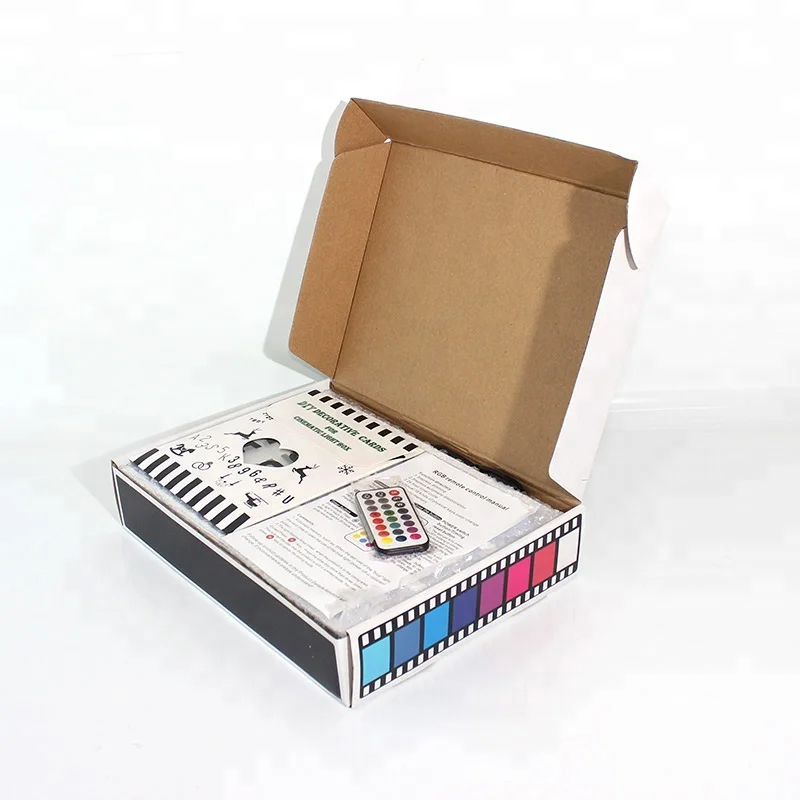 RGB Color LED Letters Night Lamp Plastic LED Color Change Cinema LightBox A4 LED Cinematic Light Box With Letters