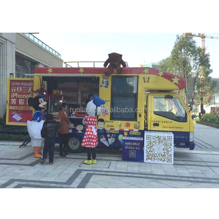 JBC Food Truck Van Truck Mobile Selling Food Railer Car For Sale