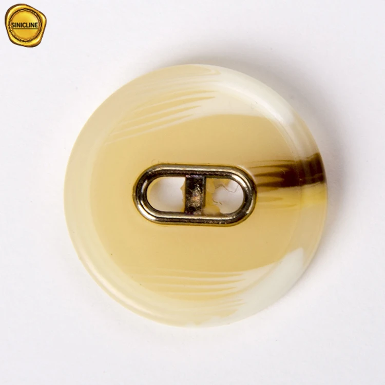 Sinicline business style eco friendly custom coat resin horn button for clothing