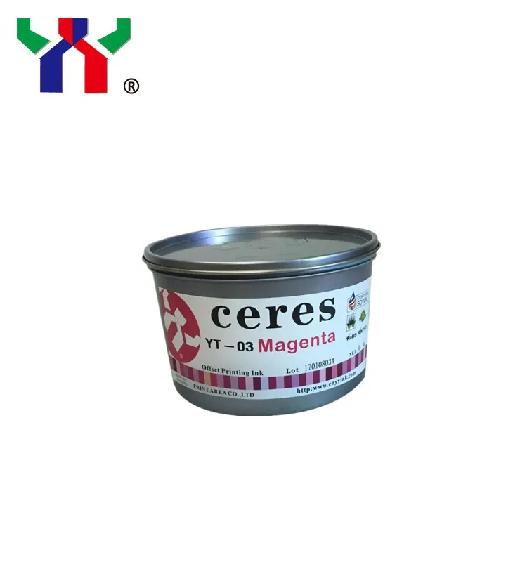 Горячие продажи High Gloss Ceres офсетная печатная краска YT-03 черного цвета 1 кг/упаковка