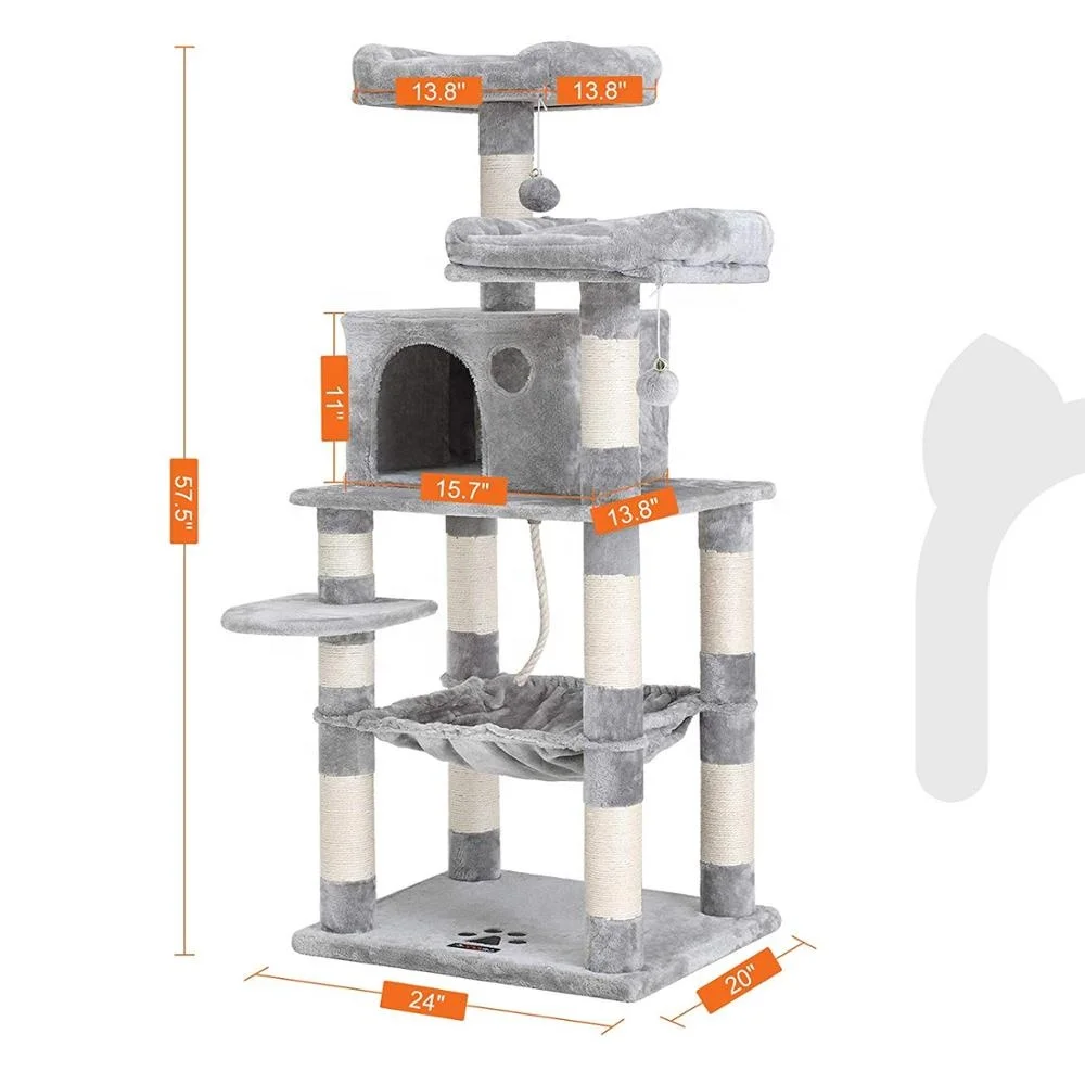 Pet Furniture Tower Climbing Modern Cat Scratcher Tree Condo