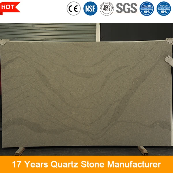 chinese wholesale largest size polished quartz slab