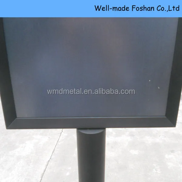 Matte Black Standing Sign Holder