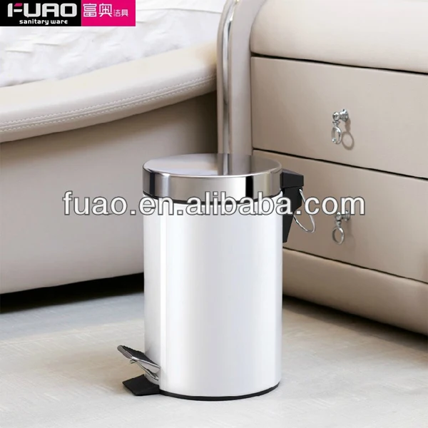 
FUAO Metal stainless steel trash bin & garbage can & trash can 