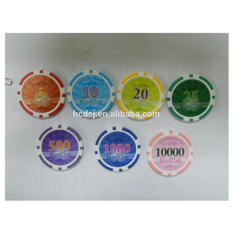Free sample 11.5g plastic poker chips