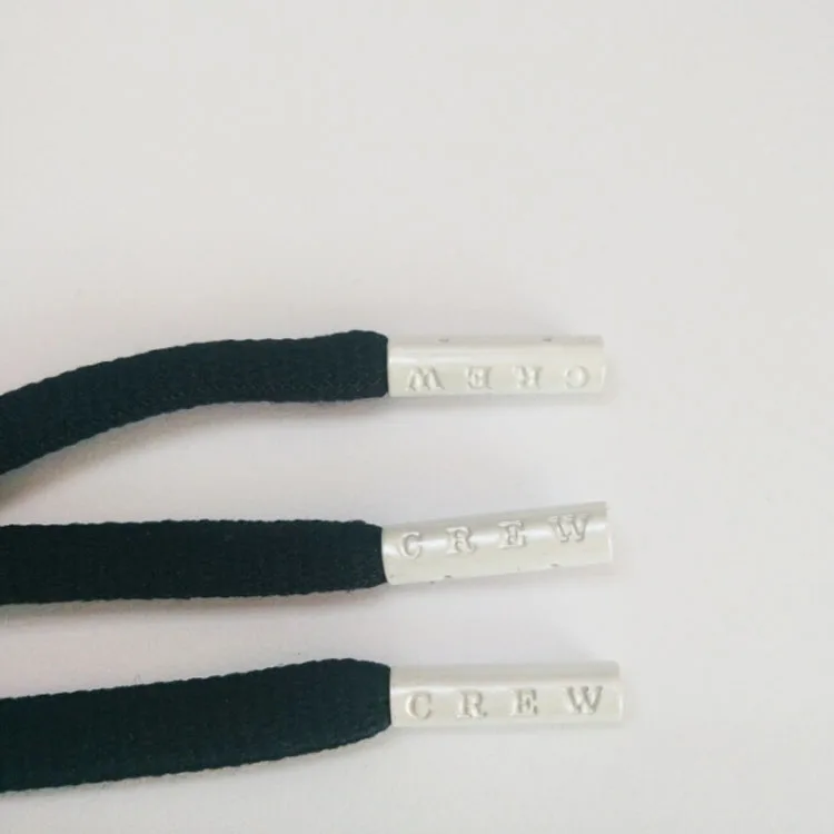 2021 шнурок под заказ наконечники шнура под заказ гравированный аглет для продажи