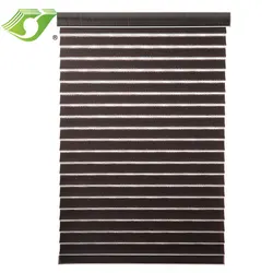 Environment-Friendly Manufacturer Printing Balcony Curtains Motorized Remote Control Shangri-La Horizontal Blinds