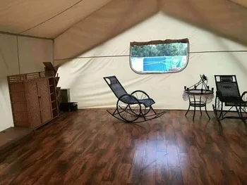 family outdoor Luxury Safari Tent For Resorts & glamping